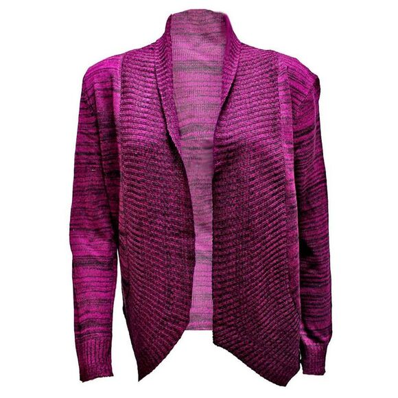 Gradient Knit Long Sleeve Cardigan Sweater - Picture 7 of 9